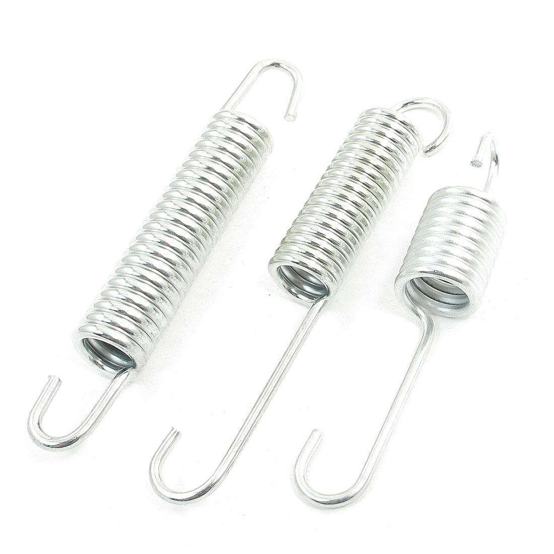 X Autohaux 3 in 1 Ring Metal Motorcycle Kickstand Spring Silver Tone Stand Spring 3/6pcs For Motorcycle Replacement Accessories 3pcs