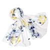 A-S029 Floral Satin Long Scarf