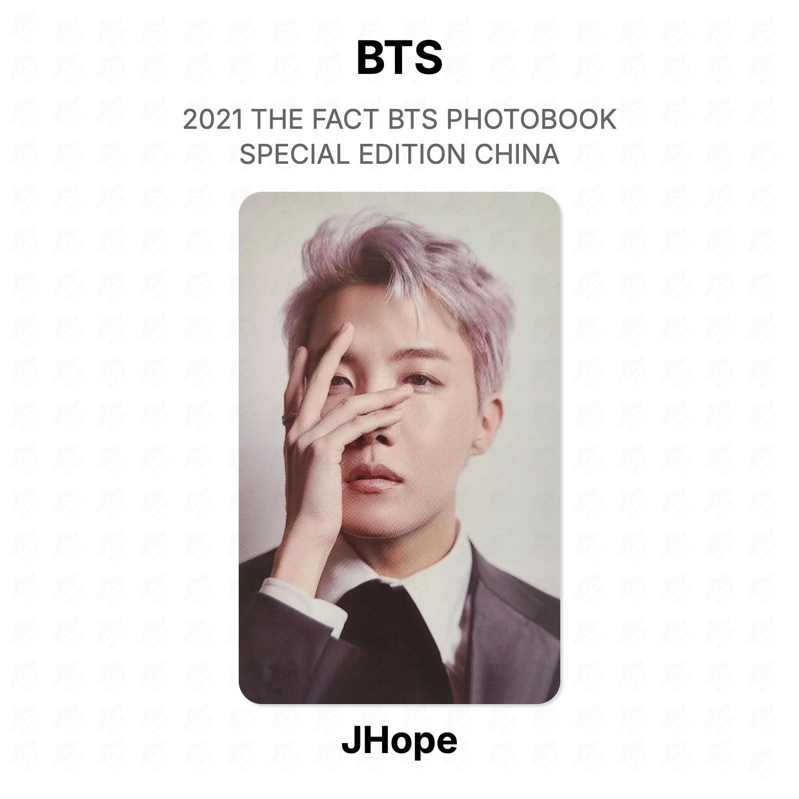 BTS 2021 THE FACT BTS PHOTOBOOK SPECIAL EDITION CHINA Official Photocard J-Hope