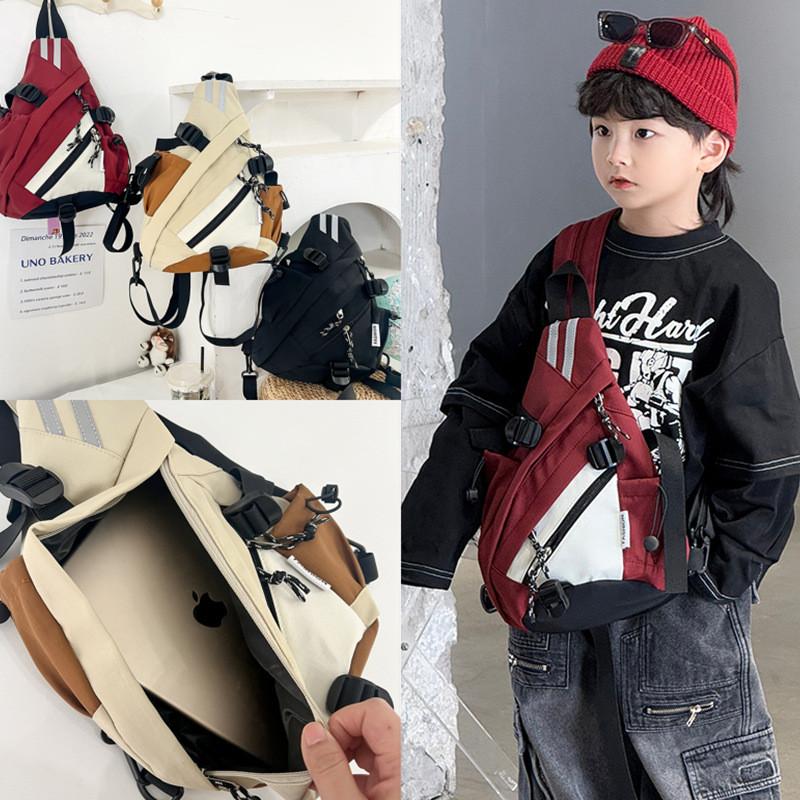 Kids Trendy Messenger Bag For Preschool With Nylon Portable Bag Shoulder