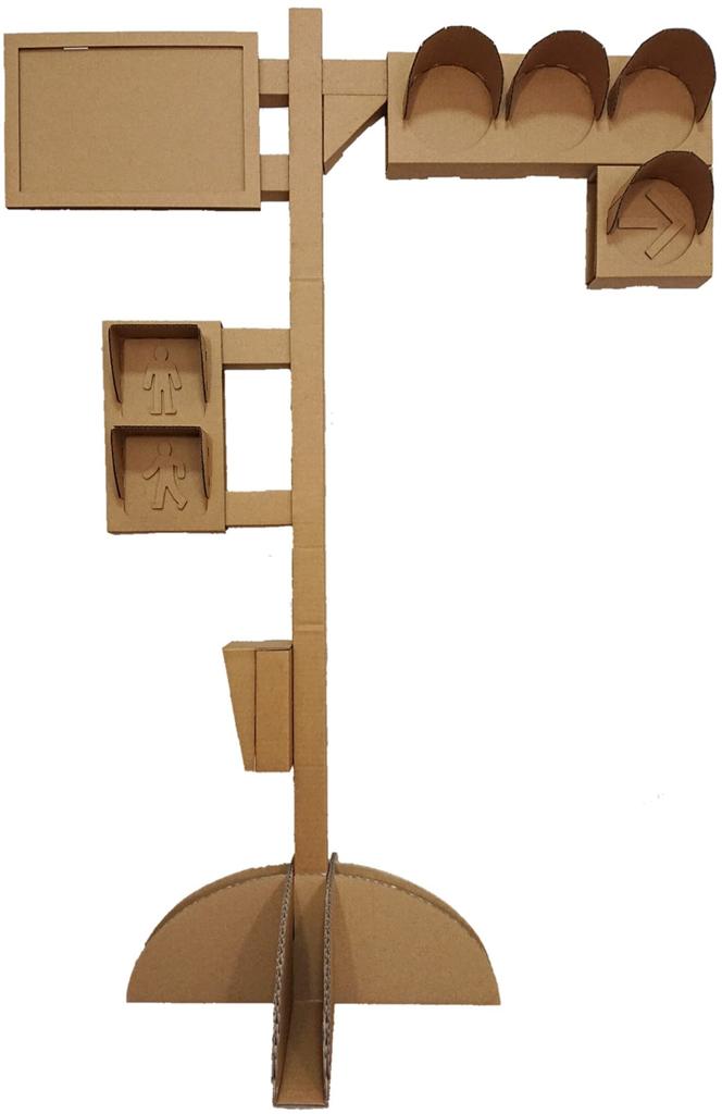 Approximately 100 Cm Large Traffic Light That You Can Make and Play Play Model Tall, With, Children's Toys, Toys, Equipment, Car, Intersection,