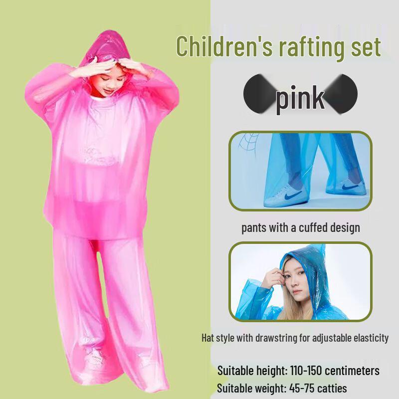 

Shixun Kids Disposable Thickened Rain Suit Set