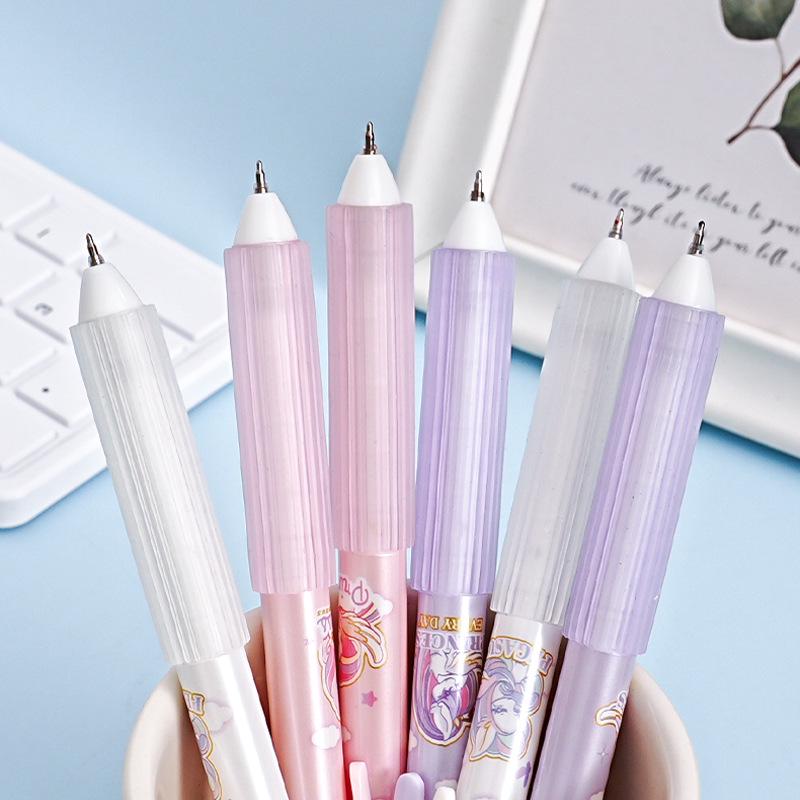 Aodemei Quick-Drying Cartoon Gel Pen — Black, Cute Student Press Pen