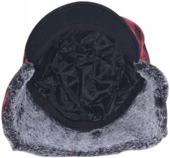 HunterBee Winter Checked Aviator Cap