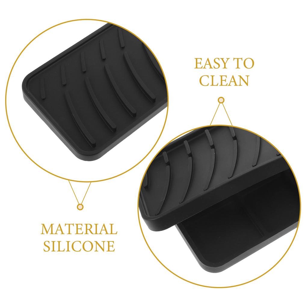 Counter Tray Countertop Drainage Mats Kitchen Draining Pad Sink Drainer Sponge Drainage Mats Holder Silicone For Bathroom