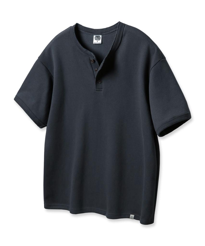 ALVINCLO 3-Button Henley Neck Loose Fit Short Sleeve T-Shirt Ast4773 (5 Colors)