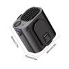 Waist Clip Fan 10000mAh Power Bank Fan Multifunction Cooling Fan LED Display Mini Hanging Neck/Waist Fan for Outdoor Gardening