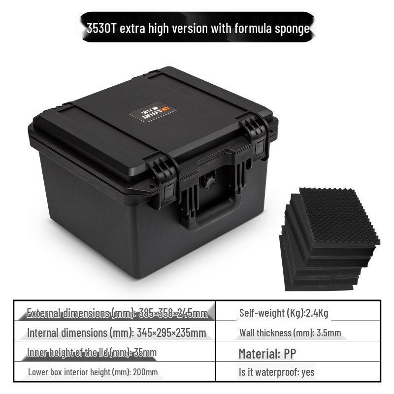 קופסת הגנה מפלסטיק עמידה למים ועמידה בפני זעזועים למצלמה וציוד