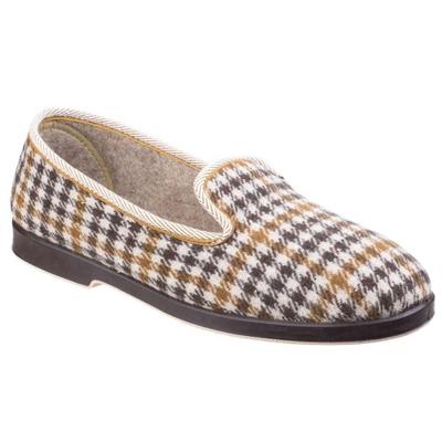 Everett Mens Check Slipper / Mens Slippers