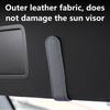 1pc Faux Leather Car Visor Clip High-Quality Car Sunshade Sunglasses Clip Strong Fixation Car Eyeglasses Storage Holder