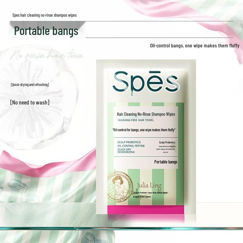 

Spes Portable Dry Shampoo Wipes
