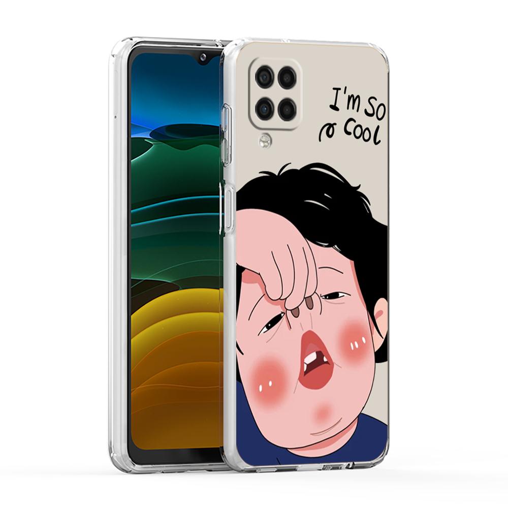 Cartoon Funny Boy Girl Couple Phone Case For Samsung A13 A33 A35 A55 A73 A53 A23 A51 A71 A21S A31 A41 A05s A03S A15 A25 5G Cover