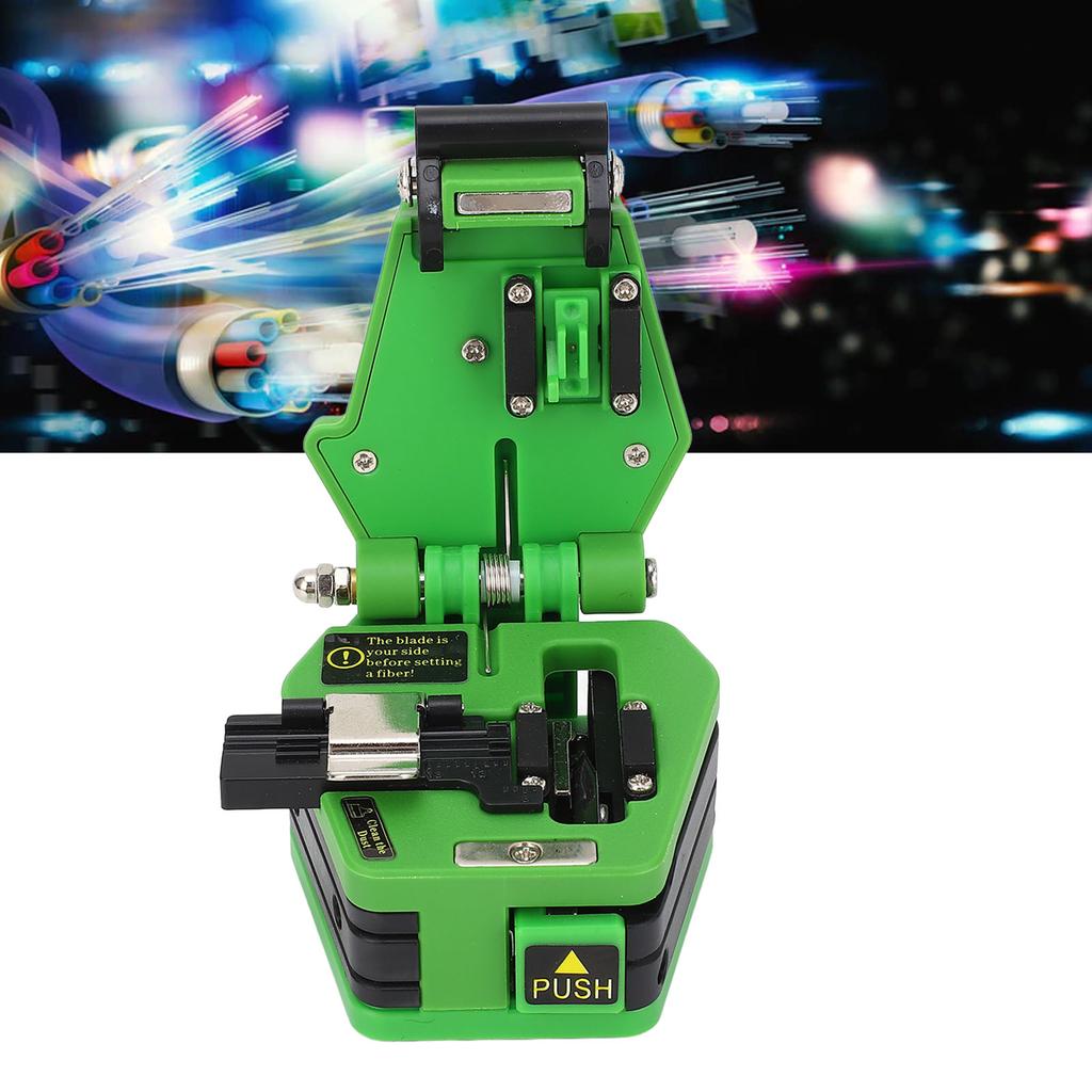 Fiber Cleaver 16 Cleaving Spots 48000 Cleaves Hot Melting Cold Connection Fiber Optic Cutter for 0.2