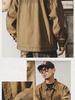 Men's Retro Herringbone Workwear Jacket - American Style, Heavyweight, Spring/Autumn