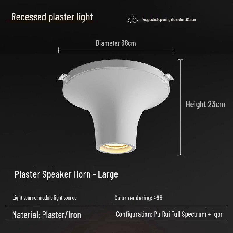 Wabi-Sabi Teardrop Frameless Smart Surface Spotlight Full-Spectrum Recessed Downlight