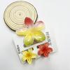 3Pcs Colorful Gradient Color Flower Hair Claws Sweet Barrettes  Shark Clip For Women Girls Beach Hair Accessories Gifts