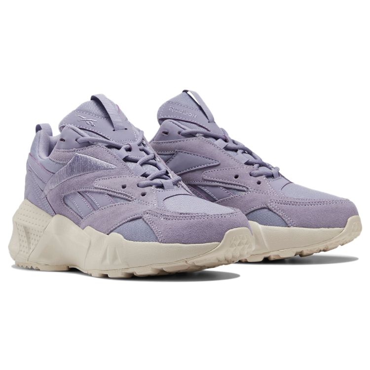 Reebok Aztrek Comfortable Fabric Synthetic Leather Low Top Running Shoes Women Sneaker Lavender EF7628