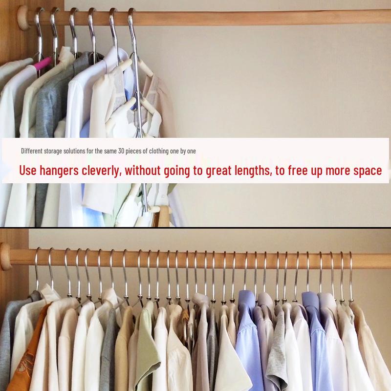 Space-Saving Non-Slip Five-Layer Foam Clothes Hanger for Home Wardrobe Storage