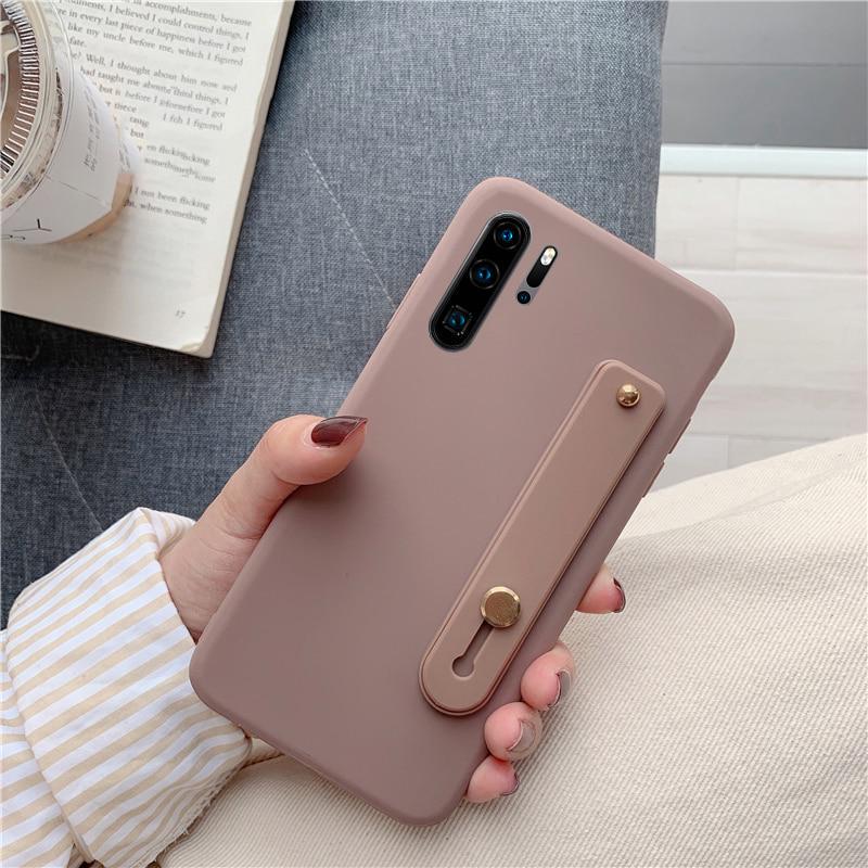 IPhone Samsung Huawei Xiaomi uchun 3C Digital Yumshoq Silikon G'ilof Qo'l Bilaguzuk Tutqich Stend bilan