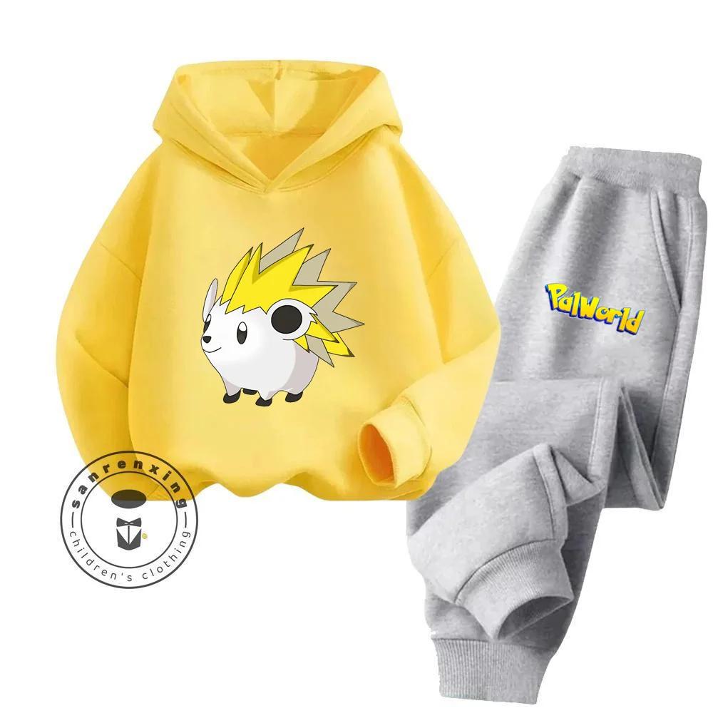 Palworld Cartoon Children's Hoodie Set Youth Sunshine High Appearance Level Anti Bacterial Anti Wrinkle New Hoodie Pure Cotton