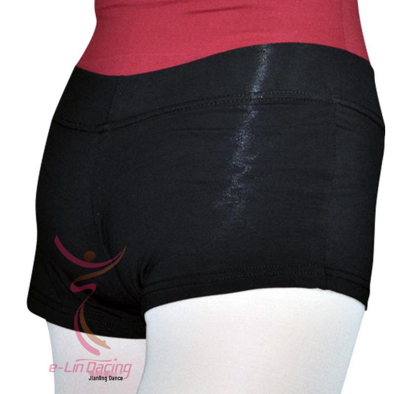 

Хлопковые шорты для гимнастики и йоги с низкой посадкой, черные Small чёрный