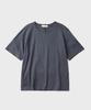 HOOVES Roll-Up Sleeve Crop Short Sleeve Tee [Stone Blue]