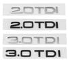 3D ABS 2.0 3.0 TDI Rear Trunk Letters Logo Car Badge Emblem Sticker For Qaz16 Q2 Q3 Q5 Q7 A1 A3 A4 A5 A6 A7 A8 Accessories