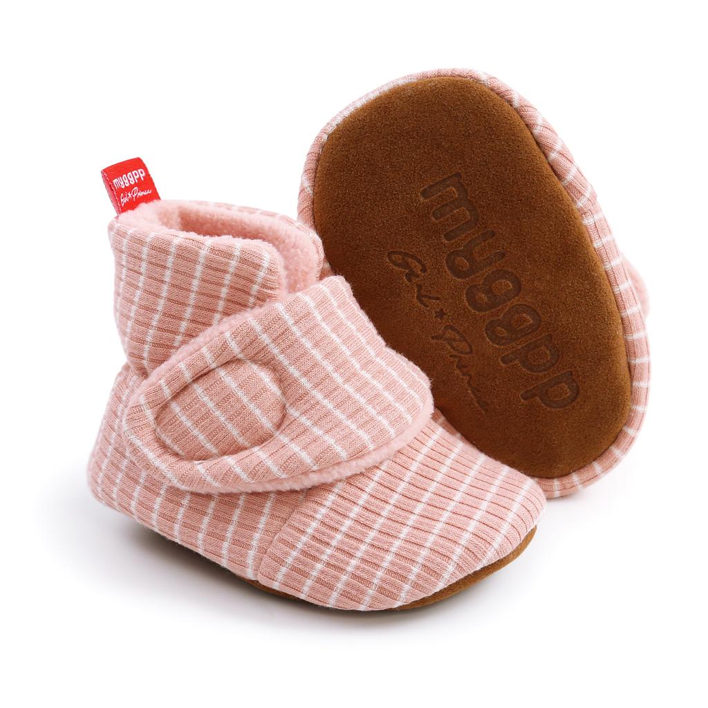 MYGGPP Autumn and Winter Striped Cotton Shoes Cotton Boots Baby Shoes Warm Shoes Baby Shoes Toddler Shoes
