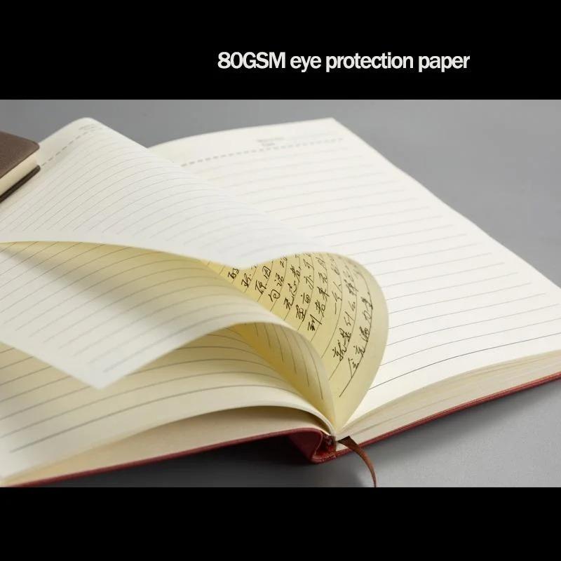 A6 Zesílené poznámky Business Pu zápisník Ovčí kůže 160 stran Linkovaný zápisník