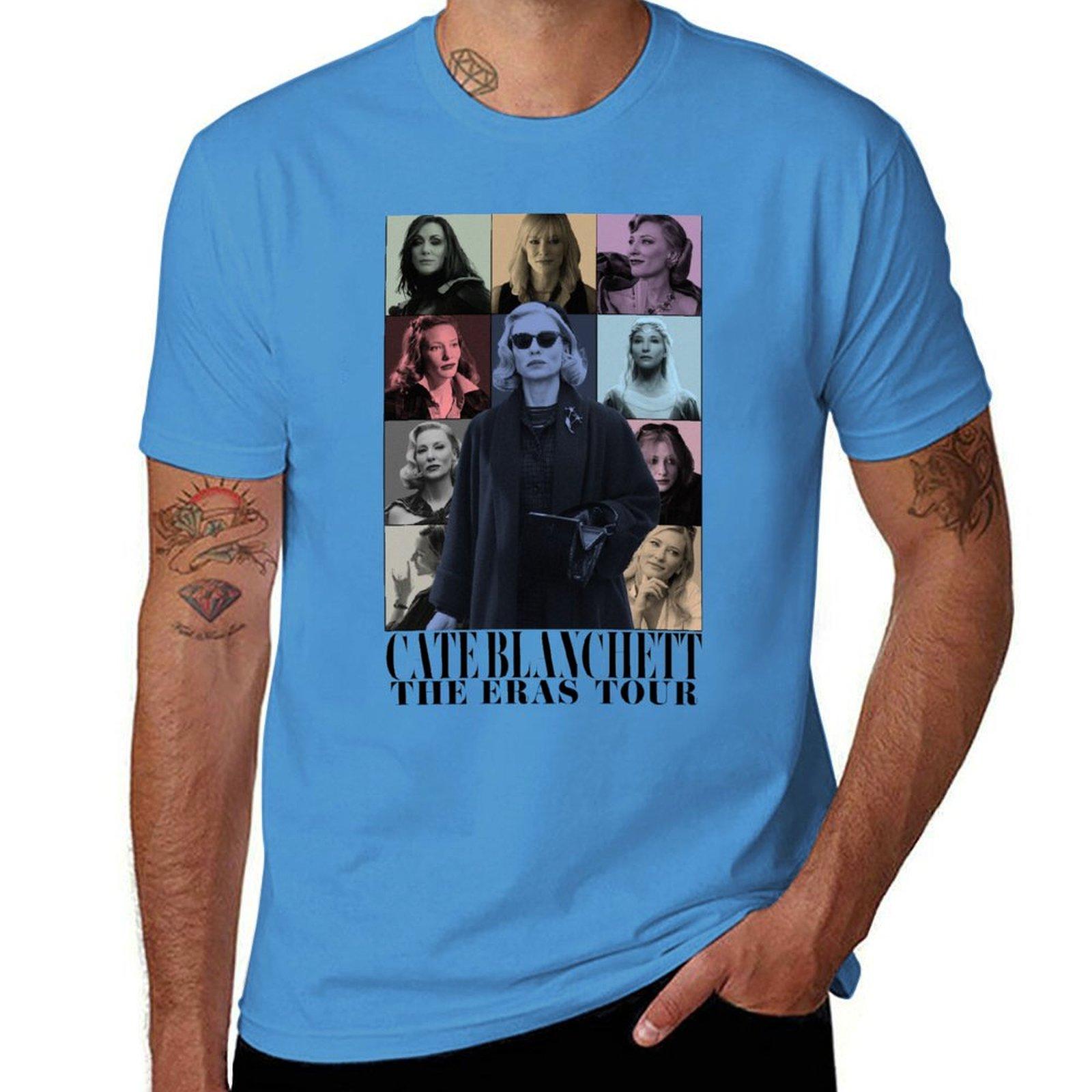 Cate Blanchett Characters The Etc Tour Tshirt blacks oversizeds mens graphic tshirts funny S