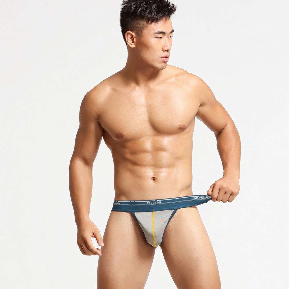 Men's G-string Thong Underwear Triangle Pants Singles T-pants Sexy Low Waist Bottom