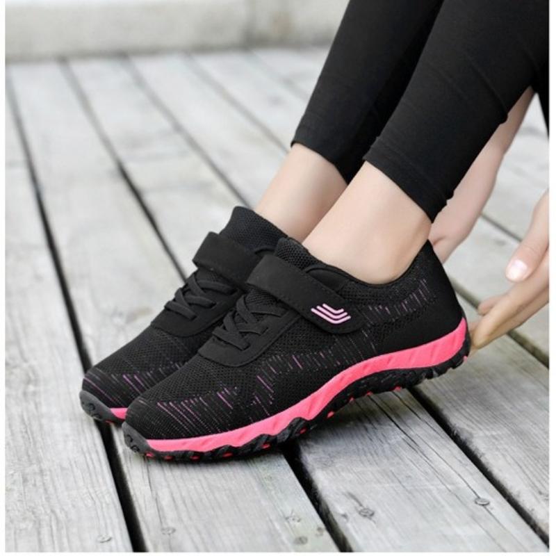 Women's breathable sneakers spring and summer lightweight outdoor non-slip casual lace-up hiking shoes