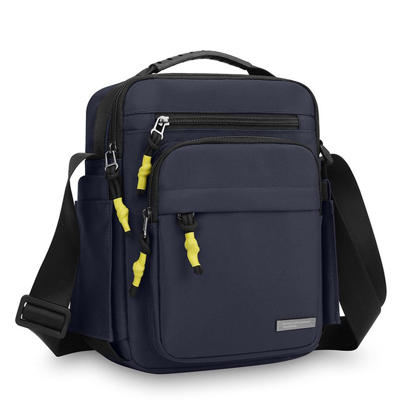 Bolsa Transversal Masculina Oxford Bolsas de Ombro Único Armazenamento de Grande Capacidade Moda Múltiplos Bolsos Bolsa Transversal para Viagem de Negócios Mochila Diária