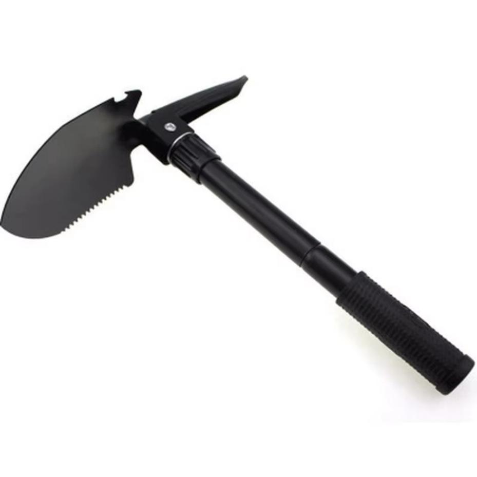 Outdoor Camping Shovel Survival Camping Spade Portable Garden Weeding Camping 4-in-1 Multi-purpose Military Portable Folding