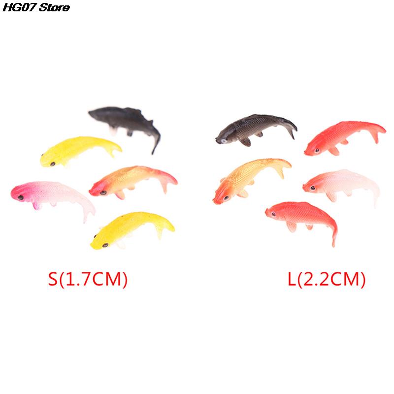 1/5pcs Mini Fish Model Miniature Model Fish Carp Simulation Animal Kids Toys DIY Decorative Goldfish Figurines Home Decor
