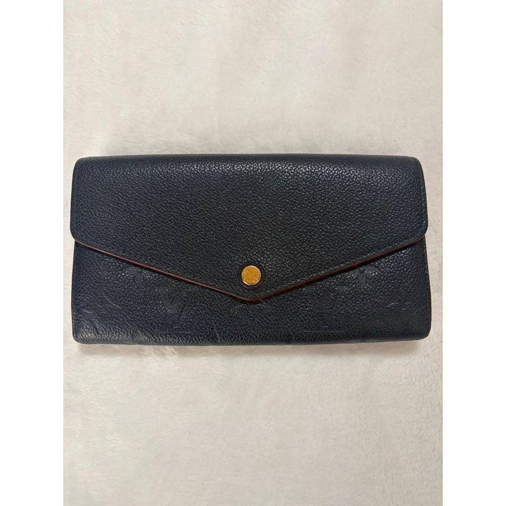 Used Louis Vuitton LOUIS VUITTON long wallet navy