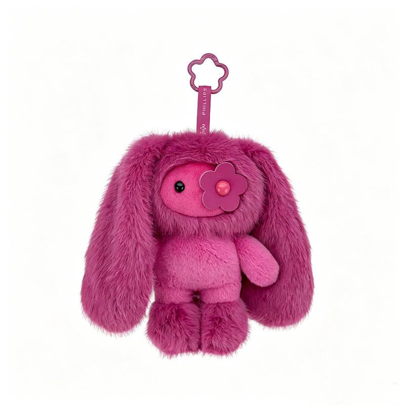 Cartoon Rabbit Plush Doll With Keyring For Backpack Decoration And Gifts