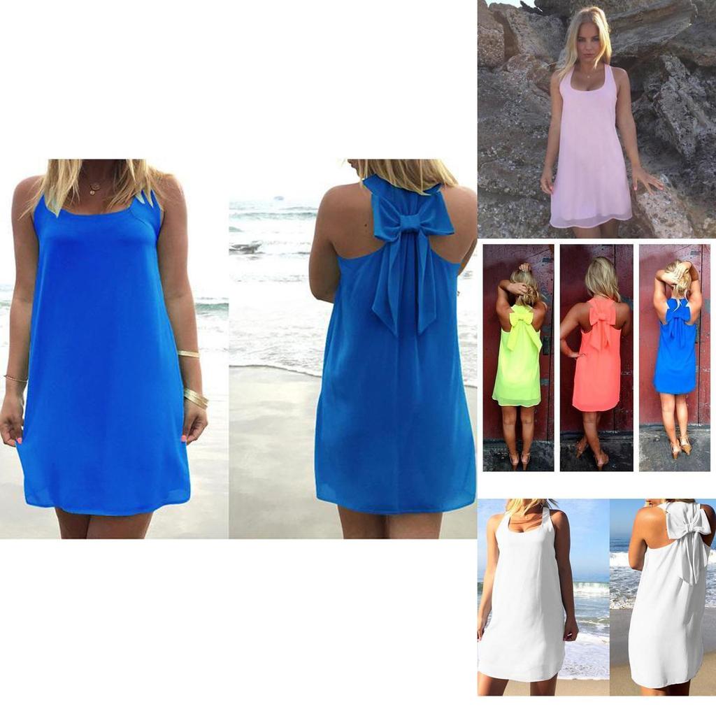 Luxurious Summer Beach Seaside Vacation Sexy Dew Shoulder Chiffon Dress For Women