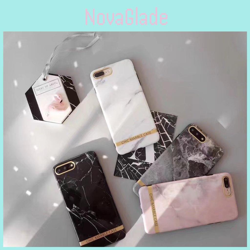Fashion Golden Marble Printed Glitter Soft Tpu Case For Iphone 6s 7 8 Plus