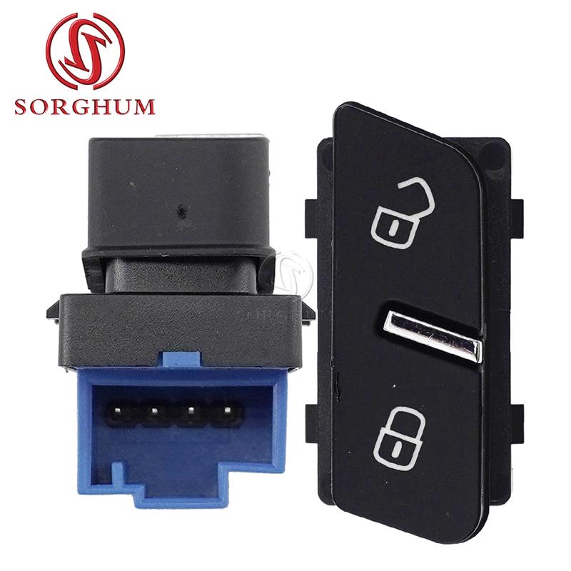 SORGHUM 7P6962125A 7P6962126A Left Right Door Central Locking Switch Button For Volkswagen VW Touareg 2011 2012 2013 2016 2017
