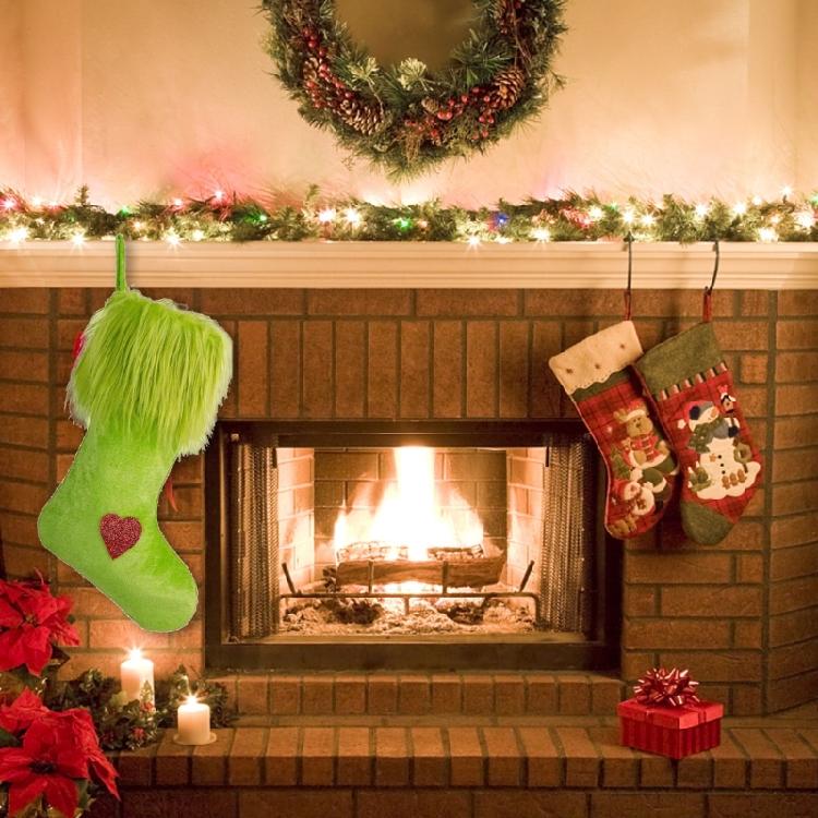 Pompoms/Hair Clip/Stocking Shape Ornament for Festival Decorations Seasonal Home Decoration Christmas Party Supplies