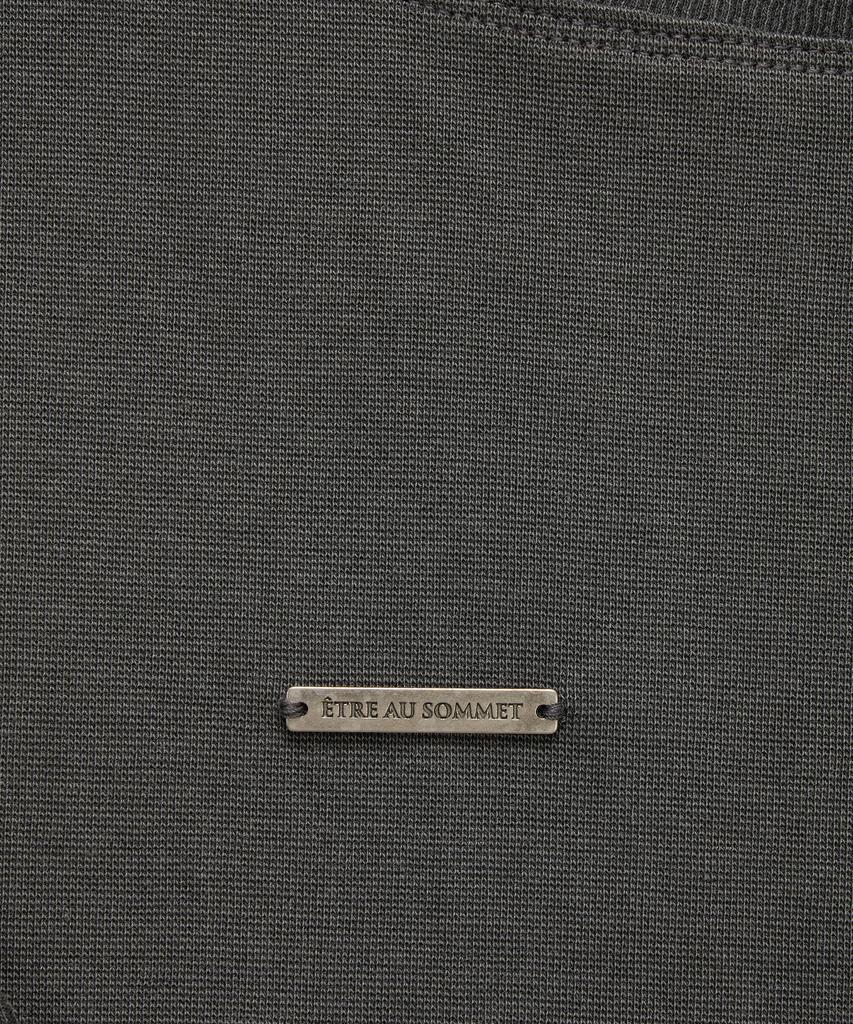 ETRE AU SOMMET Pigment Damage Panel Short Top (Dark Gray)
