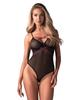 Obsessive - Sexy halbtransparenter Body mit rosa Trägern Novenes XL/2XL
