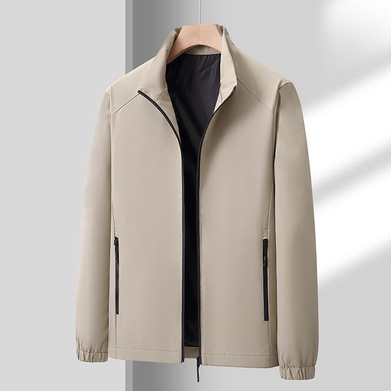 New Picture Jacket Public Version Spring Autumn Autumn Winter Men's Top Winter Jacket Business Executive Version Stand Collar