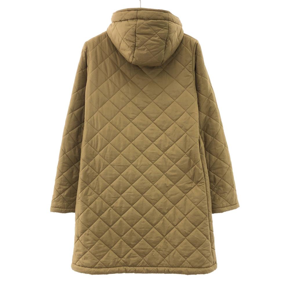 MACKINTOSH SCOTLAND Hooded Quilted coat 36 beige Back bore Women Used