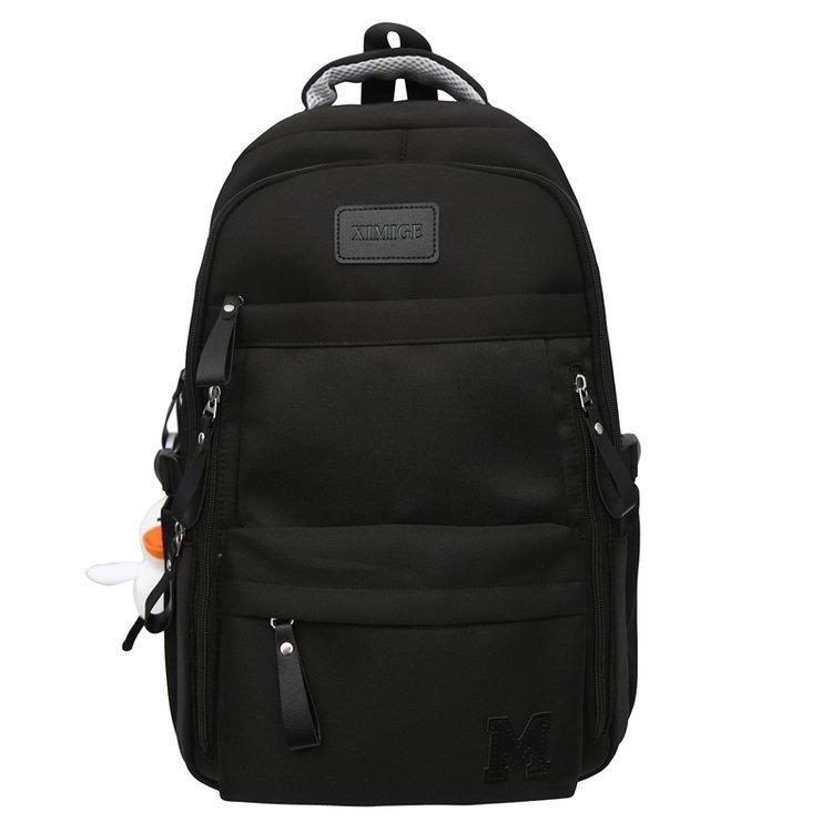 Schoolbag New Simple Trend Versatile Large Capacity School Bag Junior High School Student College Student Versatile Travel Backpack