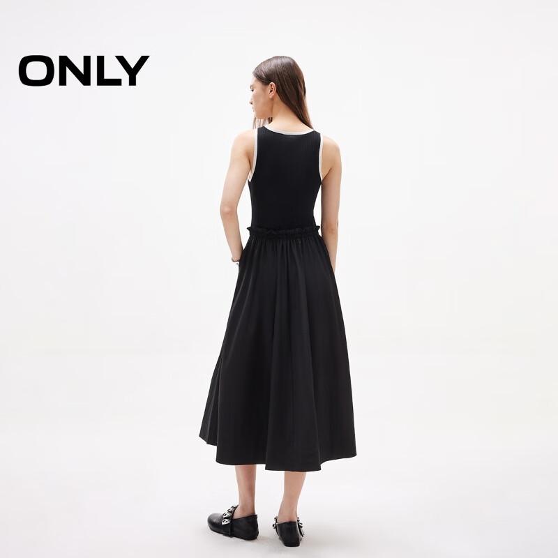 ONLY Women's Color-block Knit Sleeveless Maxi Dress