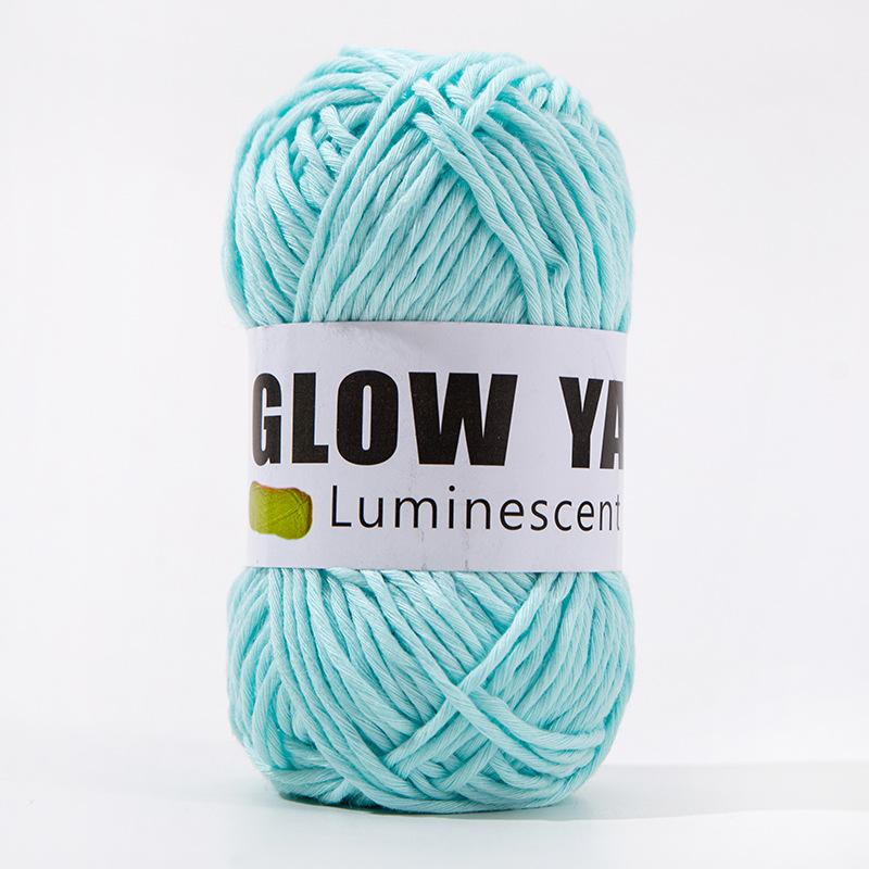 800m Funktionelles Garn Leuchtet im Dunkeln Polyester Leuchtendes Dickes Garn 2mm zum Handstricken Teppich Pullover Mütze Wollgarn