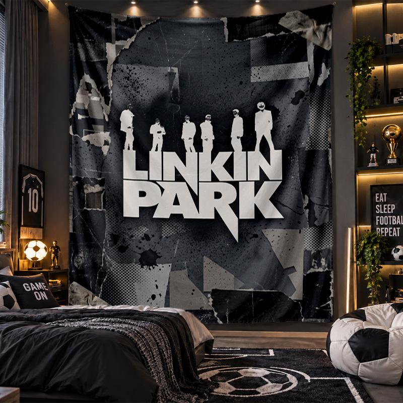 Wall Hanging Tapestry Linkin Park Print Cloth for Living Room Bedroom Home Decor