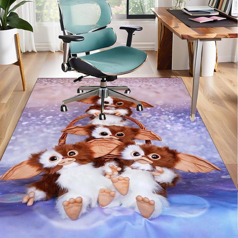 Mysterious Little Monster Office Rug Chair Mat, Game Carpet, Suitable for Front Door, Bedroom, Living Room, Desk, Holiday Gift